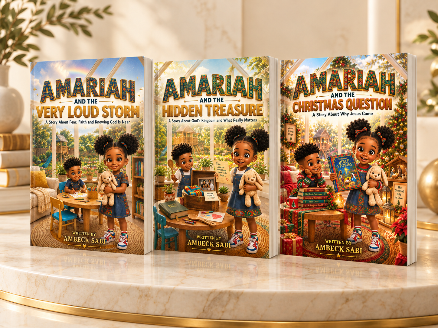 The first three books in The Amariah Series by Ambeck Sabi