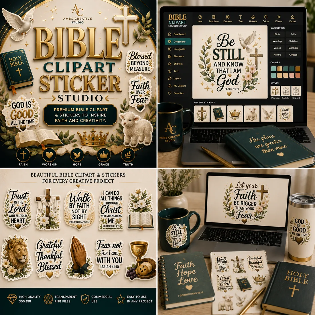Bible Clipart Sticker Studio preview