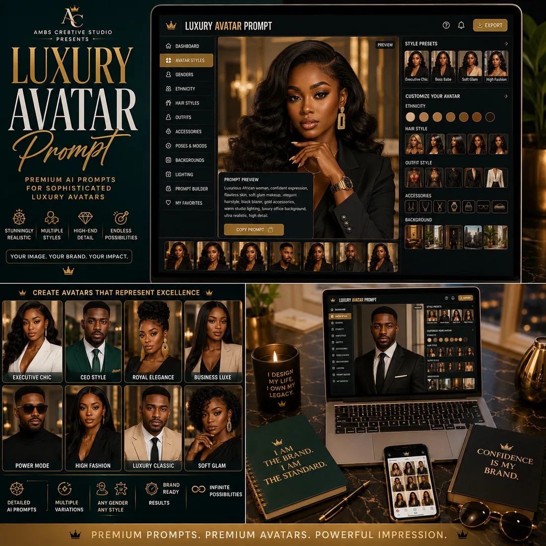 Luxury Avatar Prompt preview