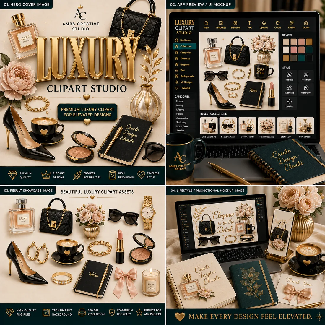 Luxury Clipart Studio preview