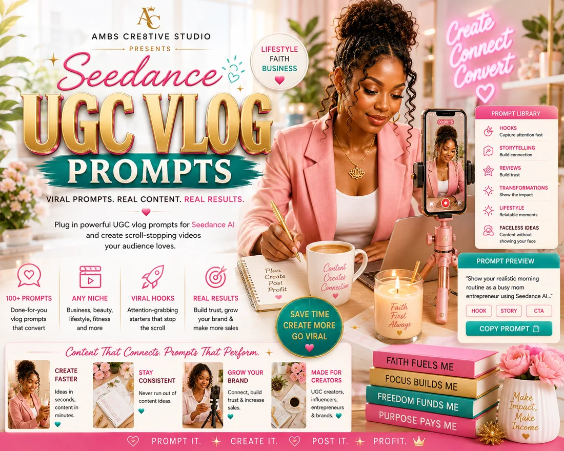Seedance UGC Vlog Prompts preview